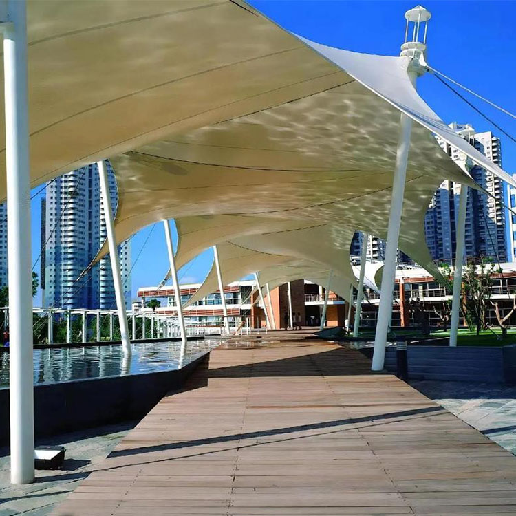 通道膜结构景观棚