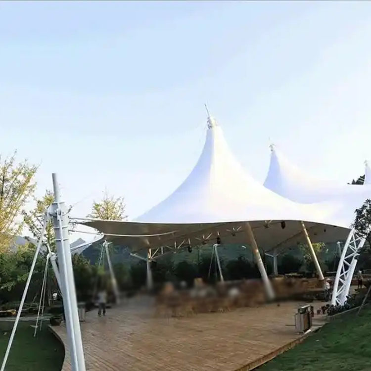 通道膜结构景观棚