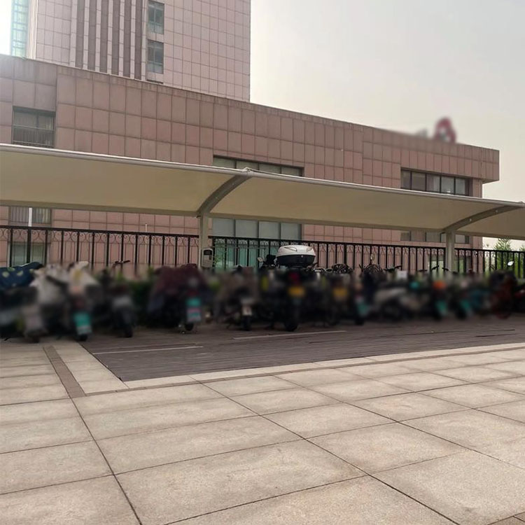 通道膜结构电动车棚